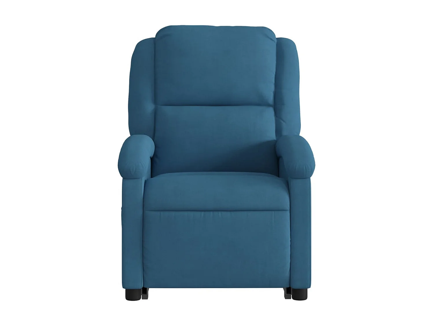 Fauteuil inclinable de massage électrique bleu velours