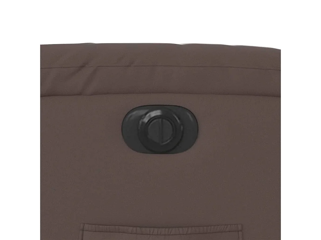 Poltrona Alzapersona Reclinabile Marrone in Similpelle