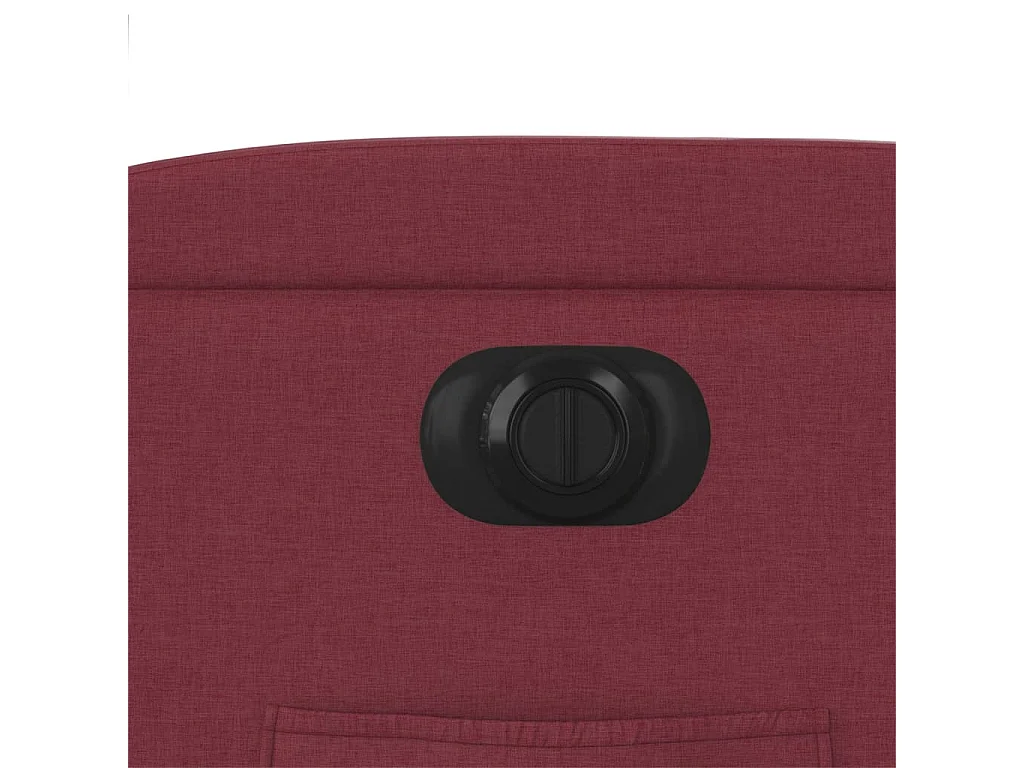 Poltrona Elettrica Reclinabile Rosso Vino in Tessuto