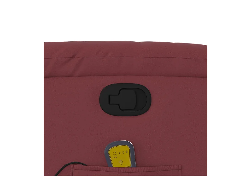Fauteuil inclinable de massage Rouge bordeaux Similicuir