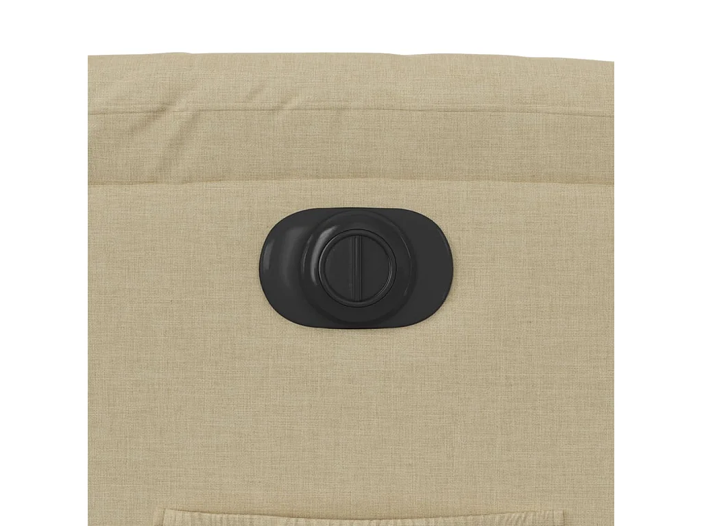 Fauteuil inclinable électrique crème tissu
