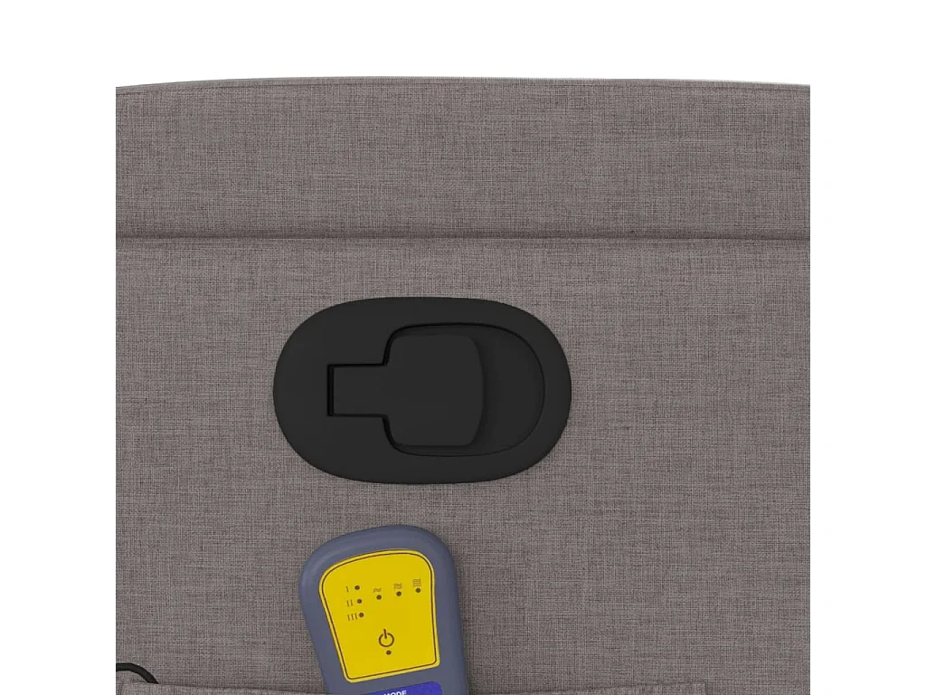 Poltrona Alzapersona Massaggiante Reclinabile Tortora Tessuto