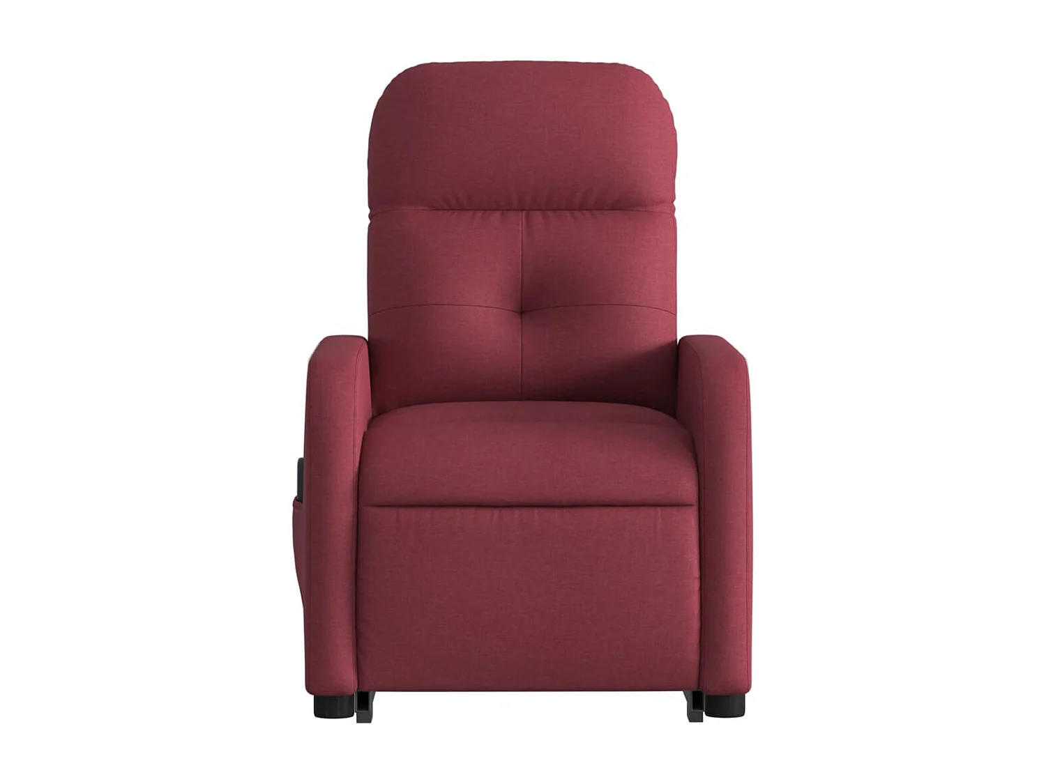 Fauteuil inclinable de massage électrique Rouge bordeaux Tissu