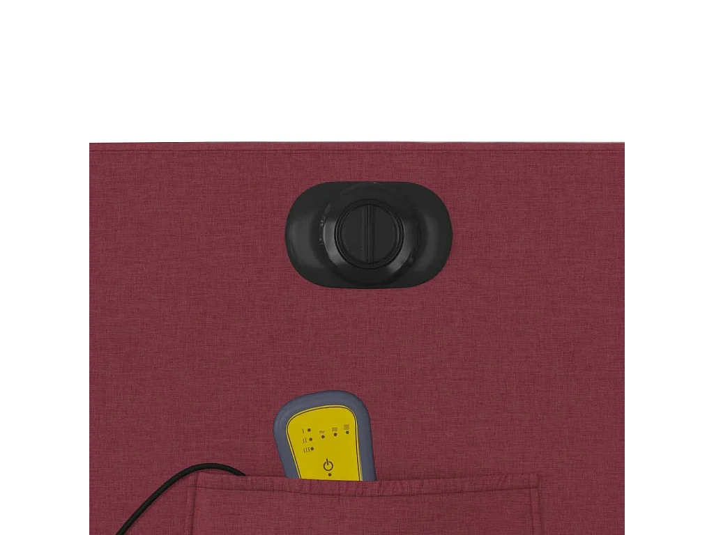 Fauteuil inclinable de massage électrique Rouge bordeaux Tissu