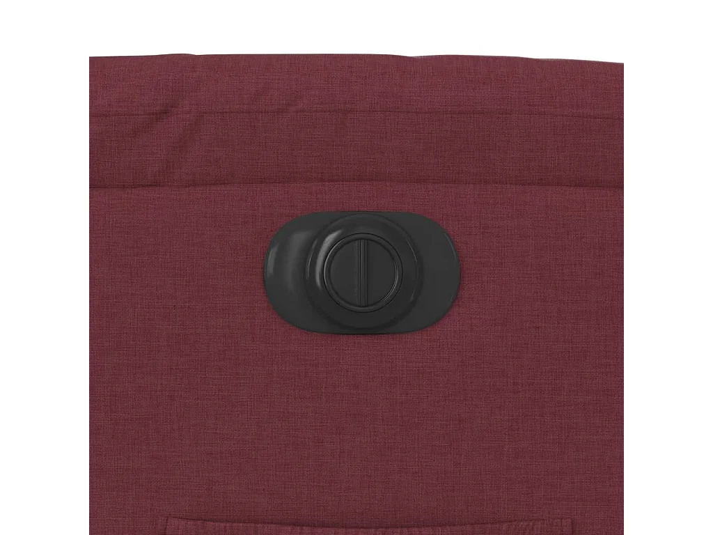 Fauteuil inclinable électrique rouge bordeaux tissu
