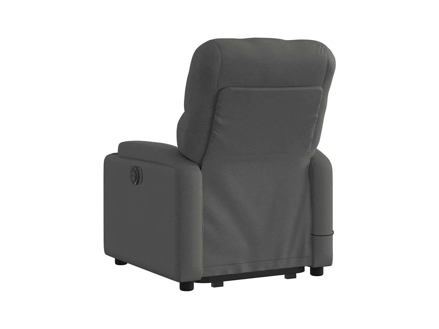 Fauteuil inclinable de massage électrique Gris foncé Tissu