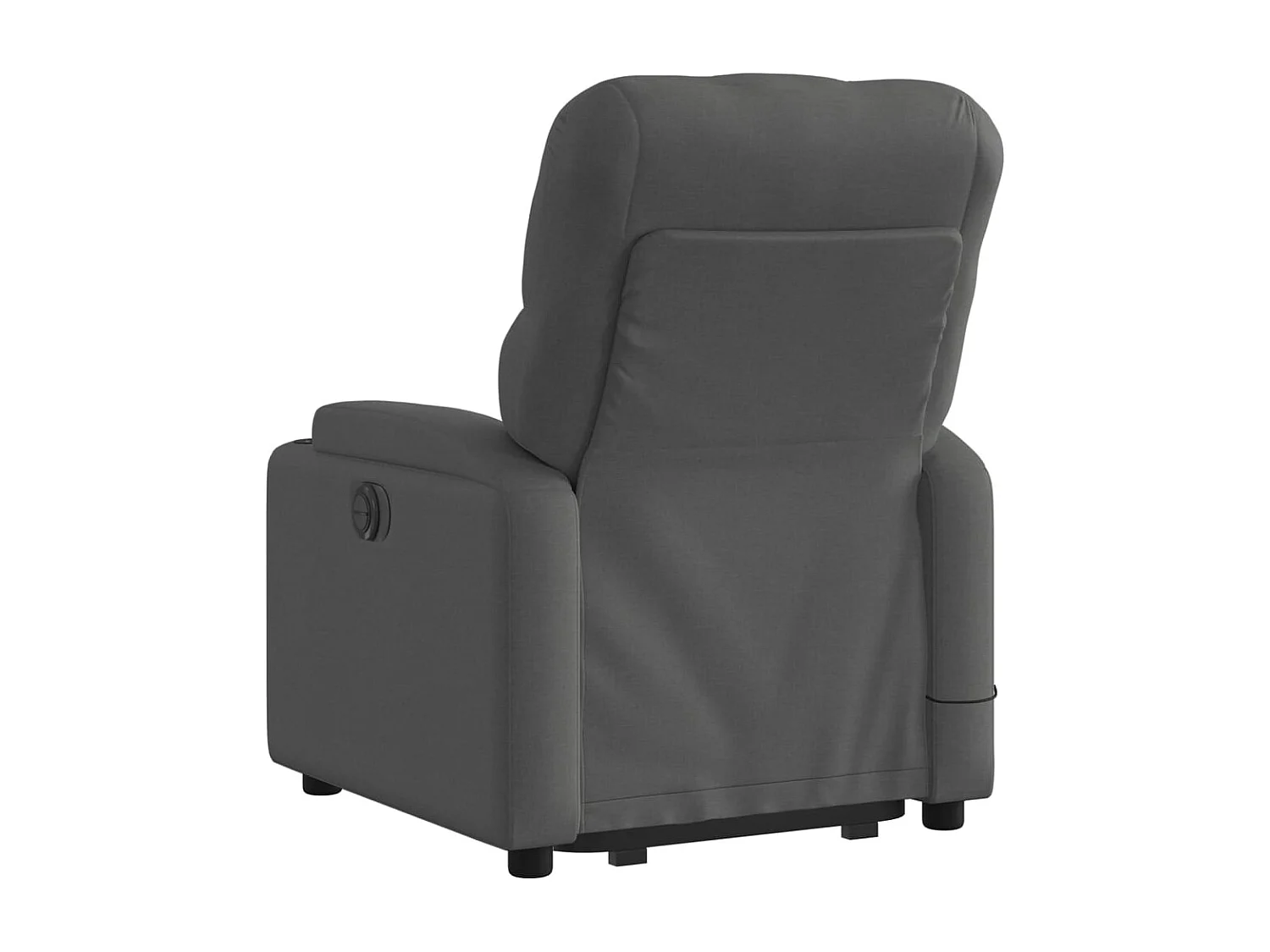 Fauteuil inclinable de massage électrique Gris foncé Tissu