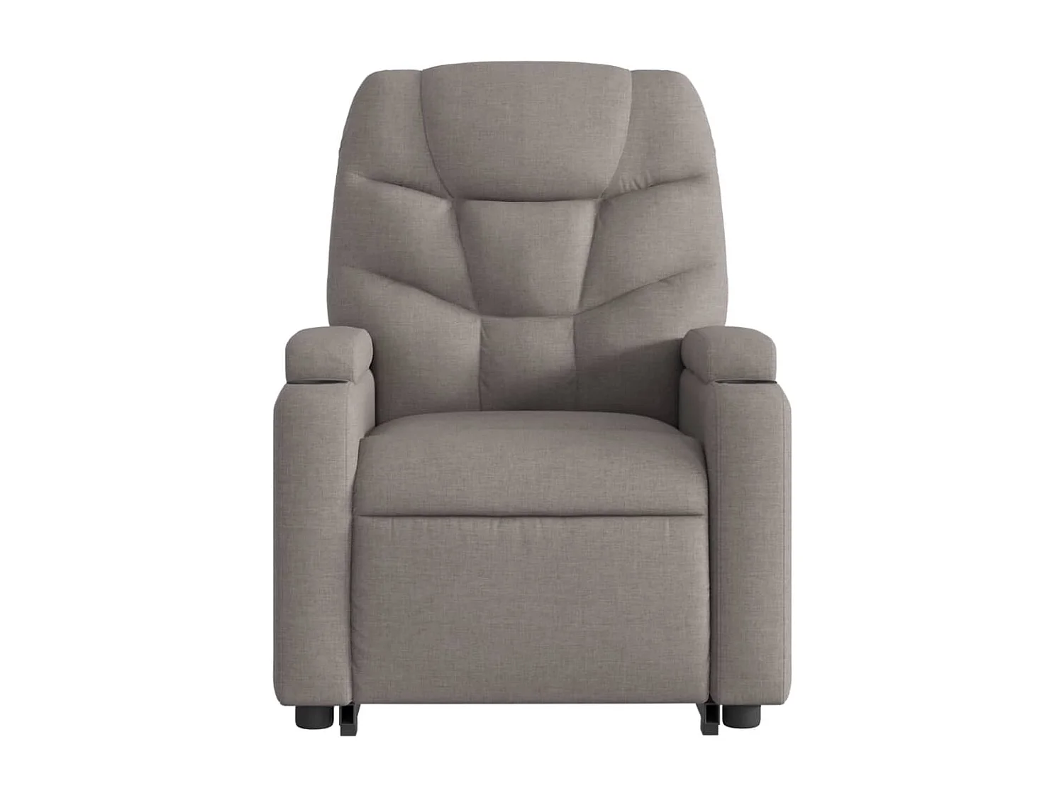 Fauteuil inclinable de massage électrique Taupe Tissu