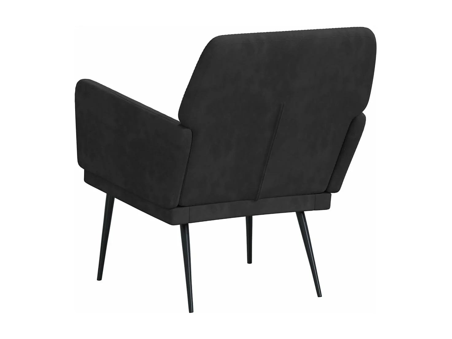 Fauteuil Noir 62x79x79 cm Velours