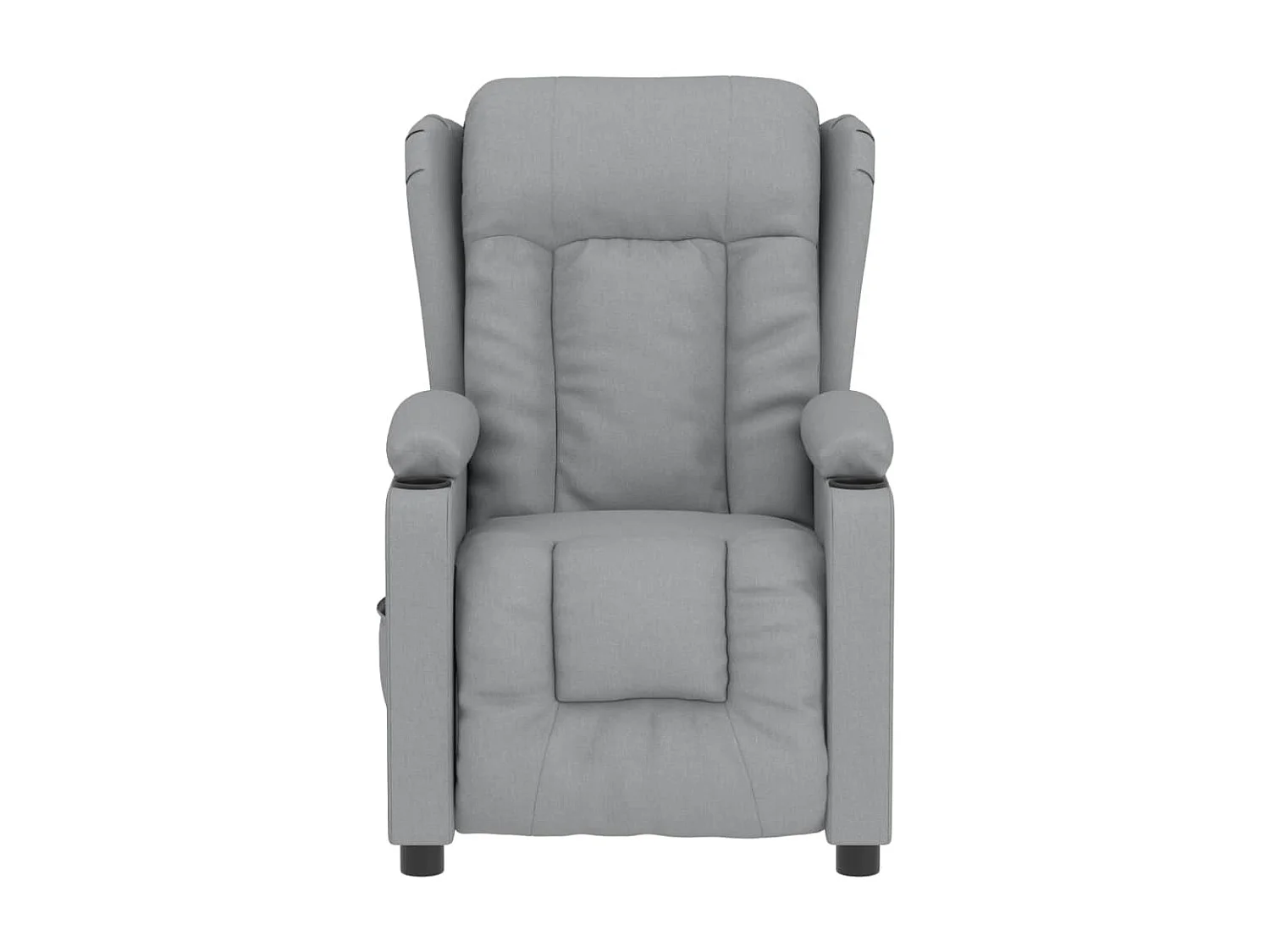 Sillón reclinable eléctrico tela gris claro