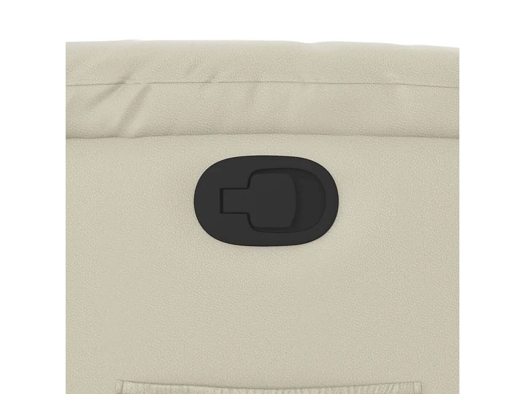 Poltrona Alzapersona Reclinabile Crema in Similpelle