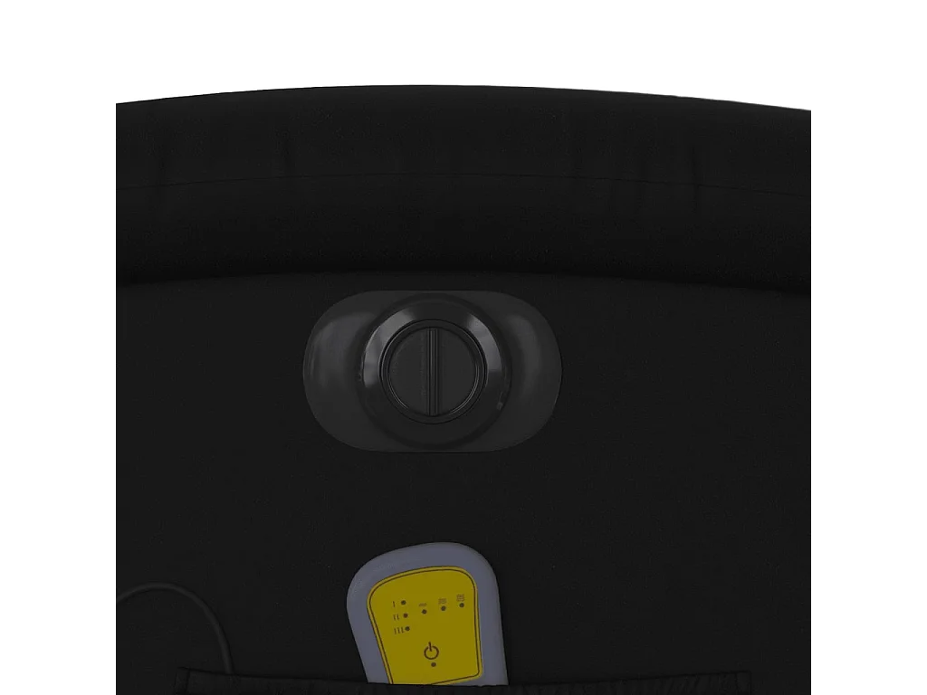 Poltrona Massaggiante Reclinabile Elettrica Nera in Similpelle