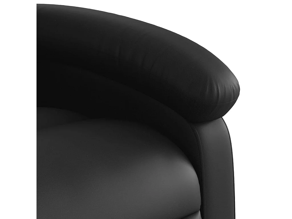 Fauteuil inclinable électrique noir similicuir