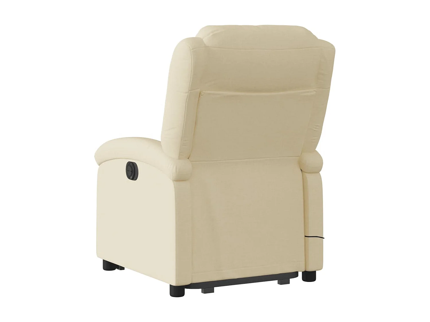 Fauteuil inclinable de massage électrique Crème Tissu