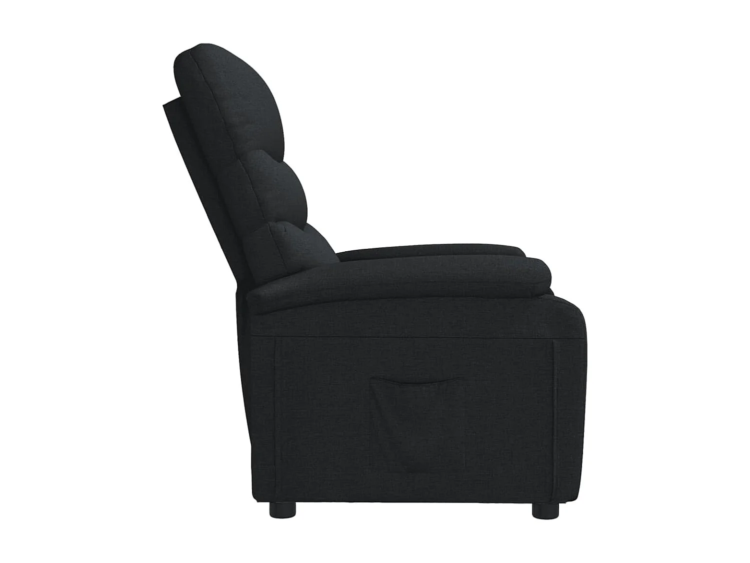 Fauteuil inclinable Noir Tissu