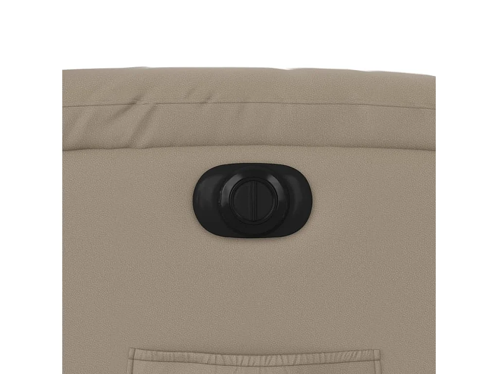 Poltrona Reclinabile Elettrica Cappuccino in Similpelle