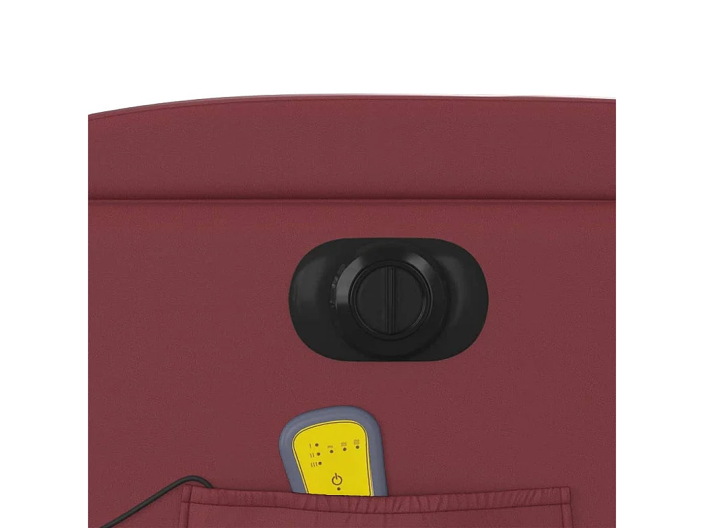 Fauteuil inclinable de massage électrique rouge bordeaux