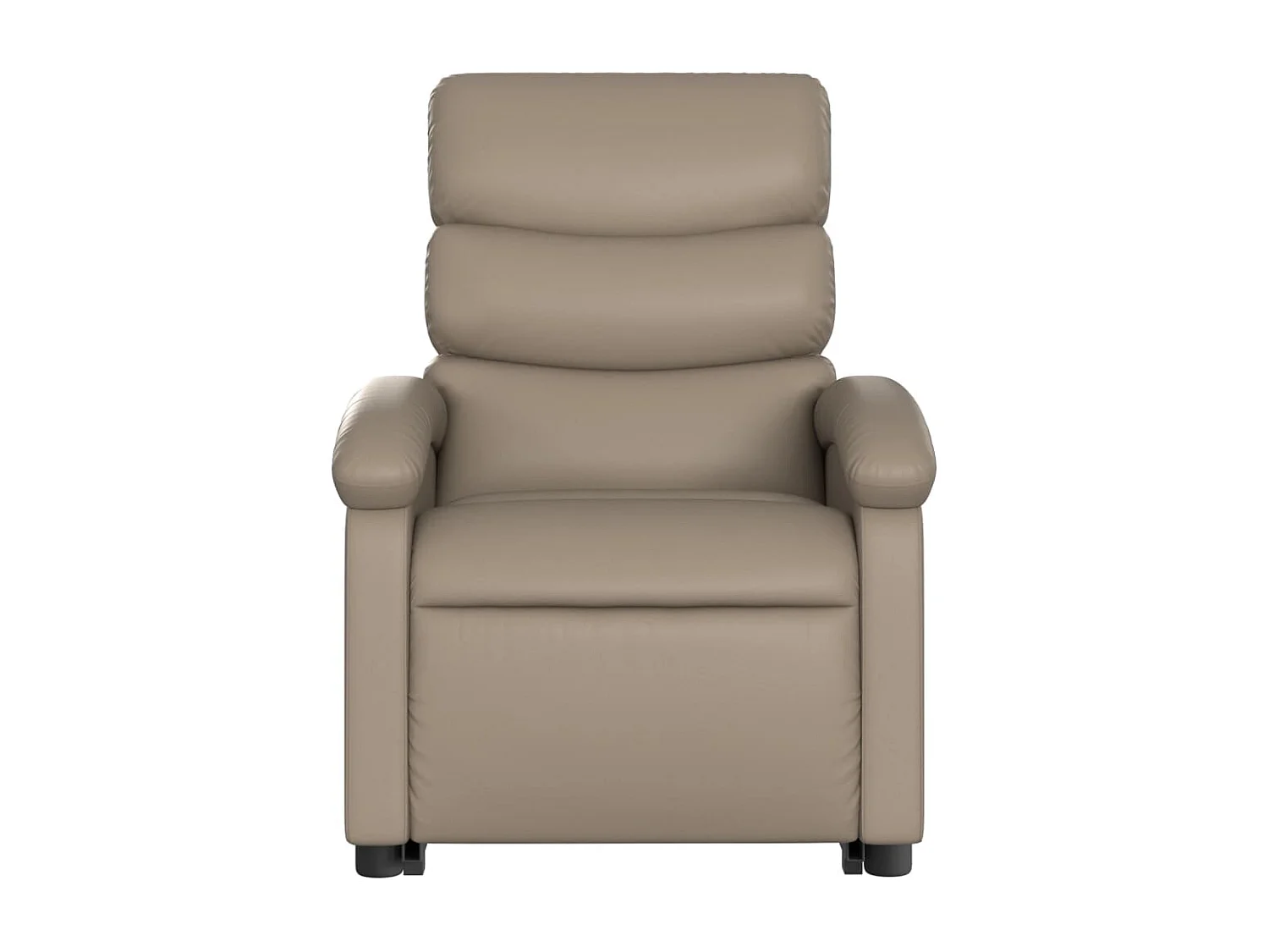 Poltrona Alzapersone Massaggi Reclinabile Cappuccino Similpelle