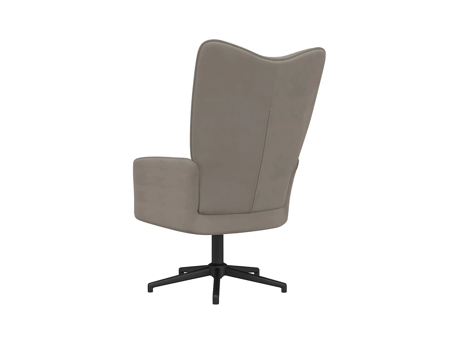 Chaise de relaxation Gris clair Velours