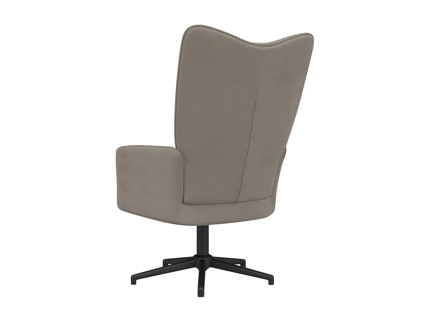 Chaise de relaxation Gris clair Velours