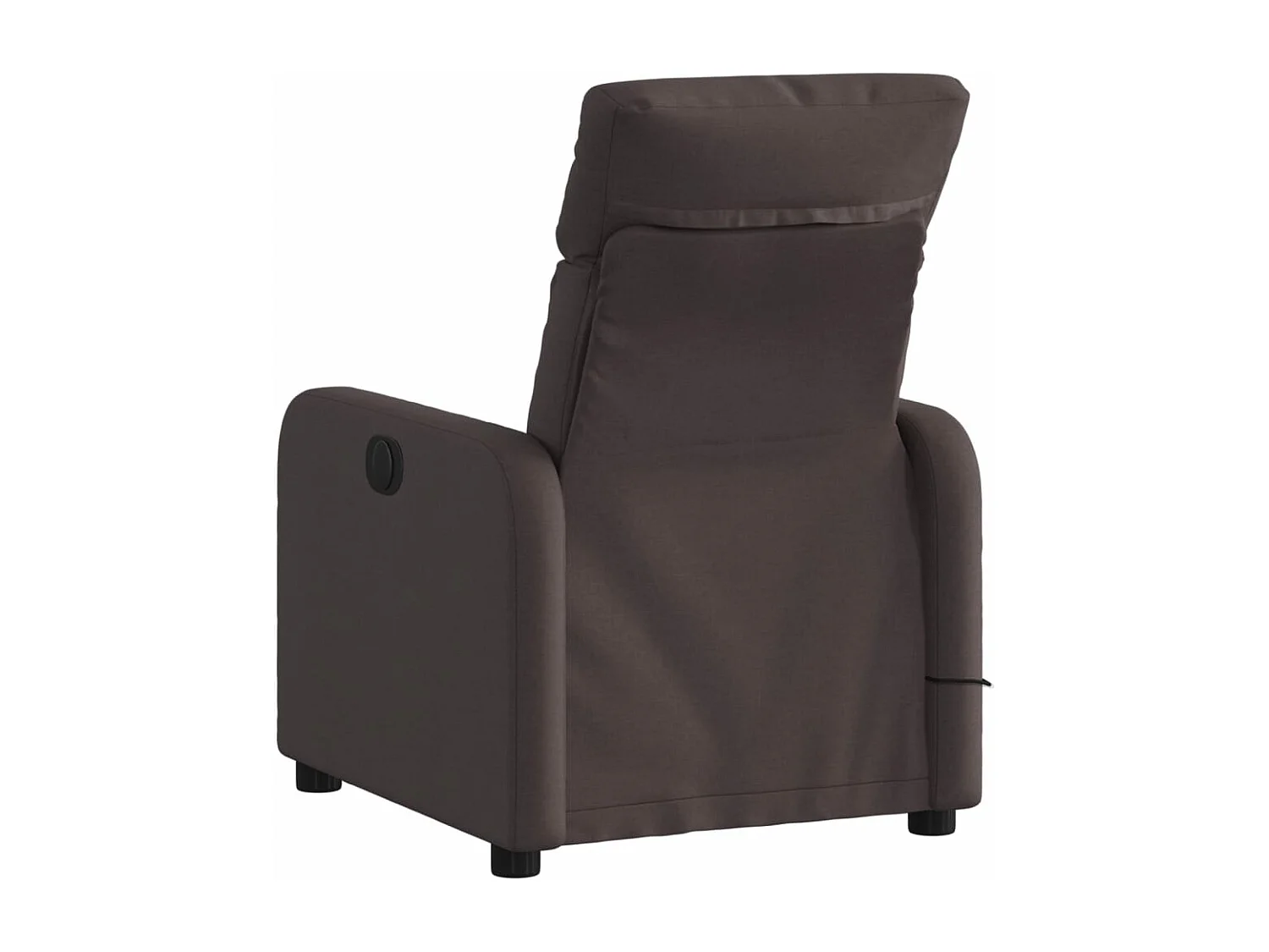 Fauteuil de massage inclinable Marron foncé Tissu