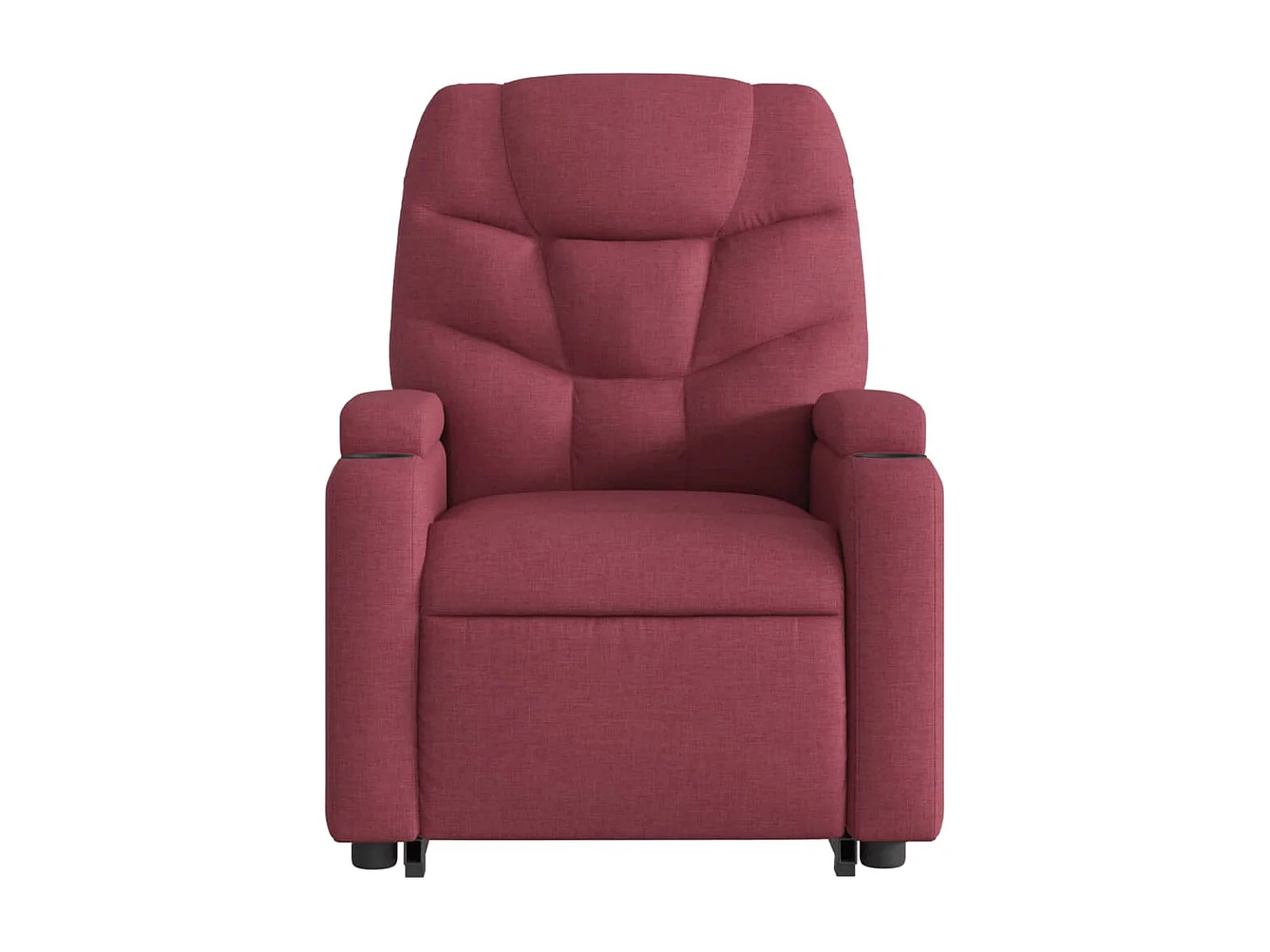 Fauteuil inclinable de massage électrique Rouge bordeaux Tissu