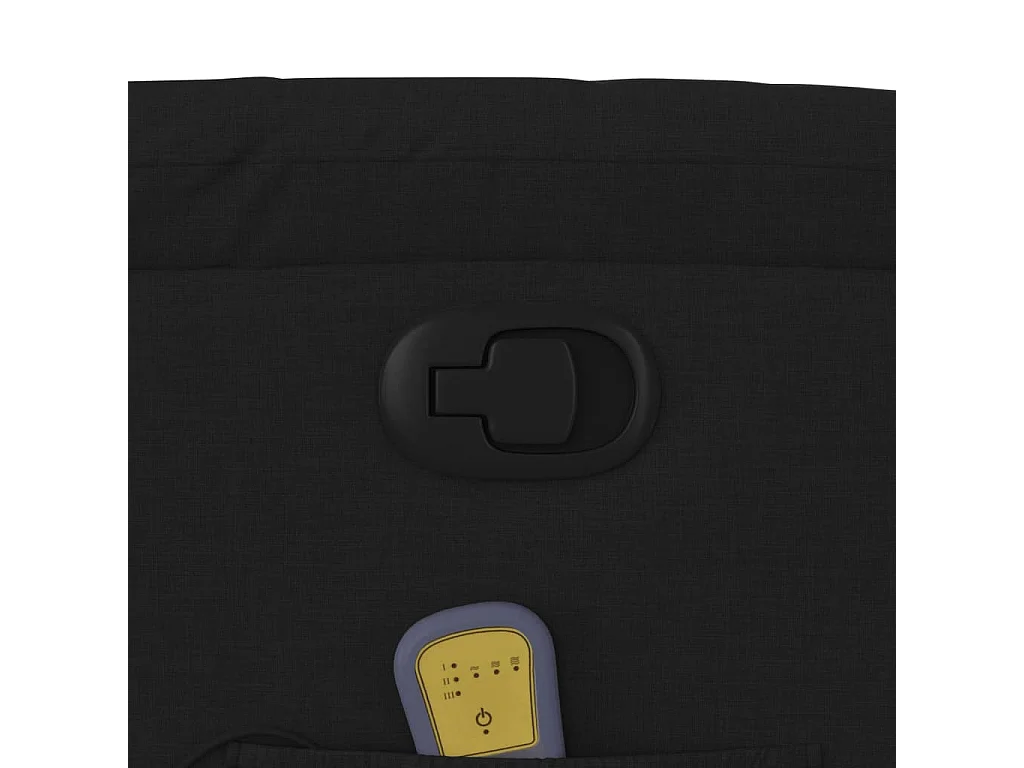 Fauteuil de massage inclinable Noir Tissu