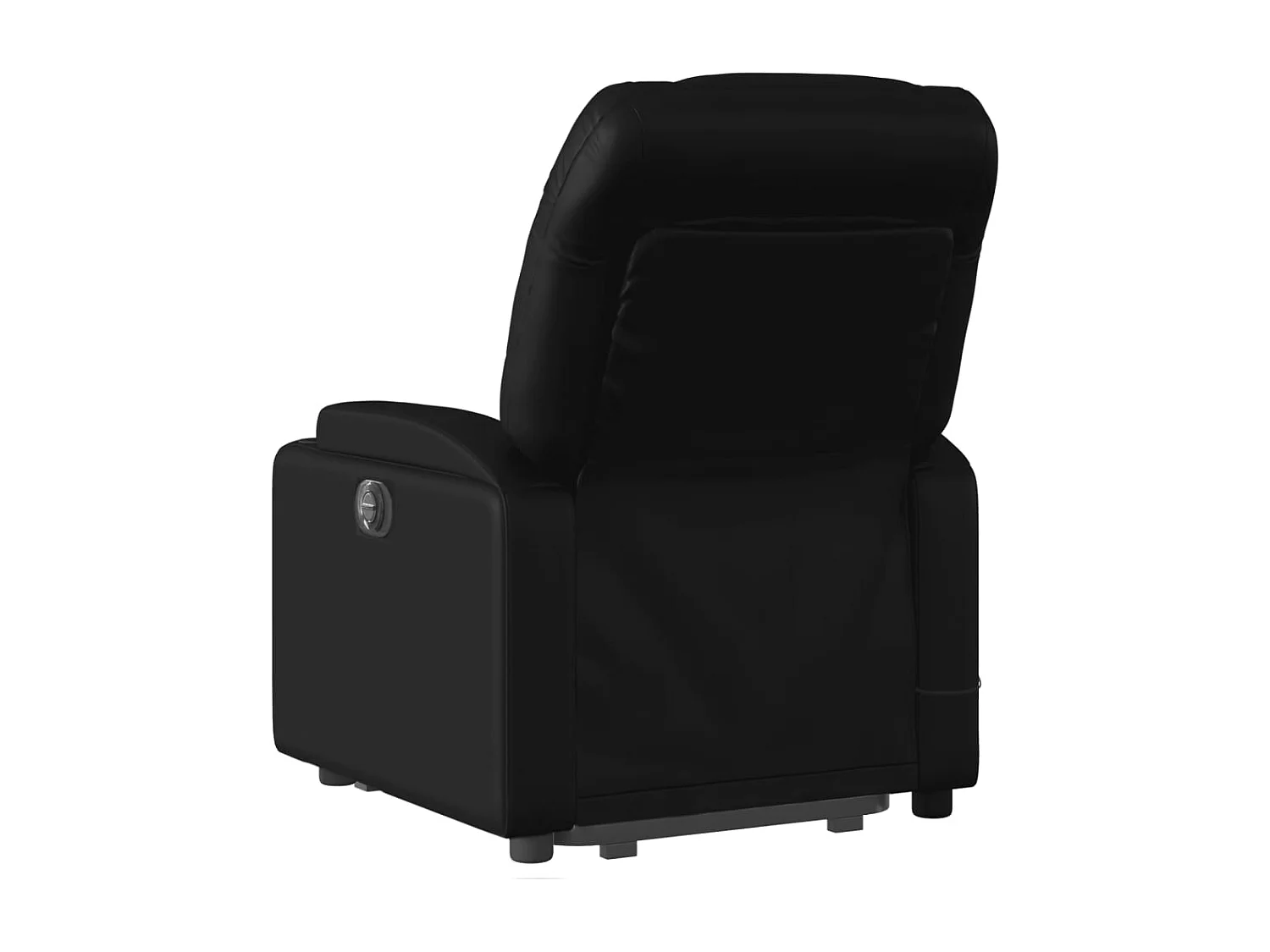 Fauteuil inclinable de massage Noir Similicuir
