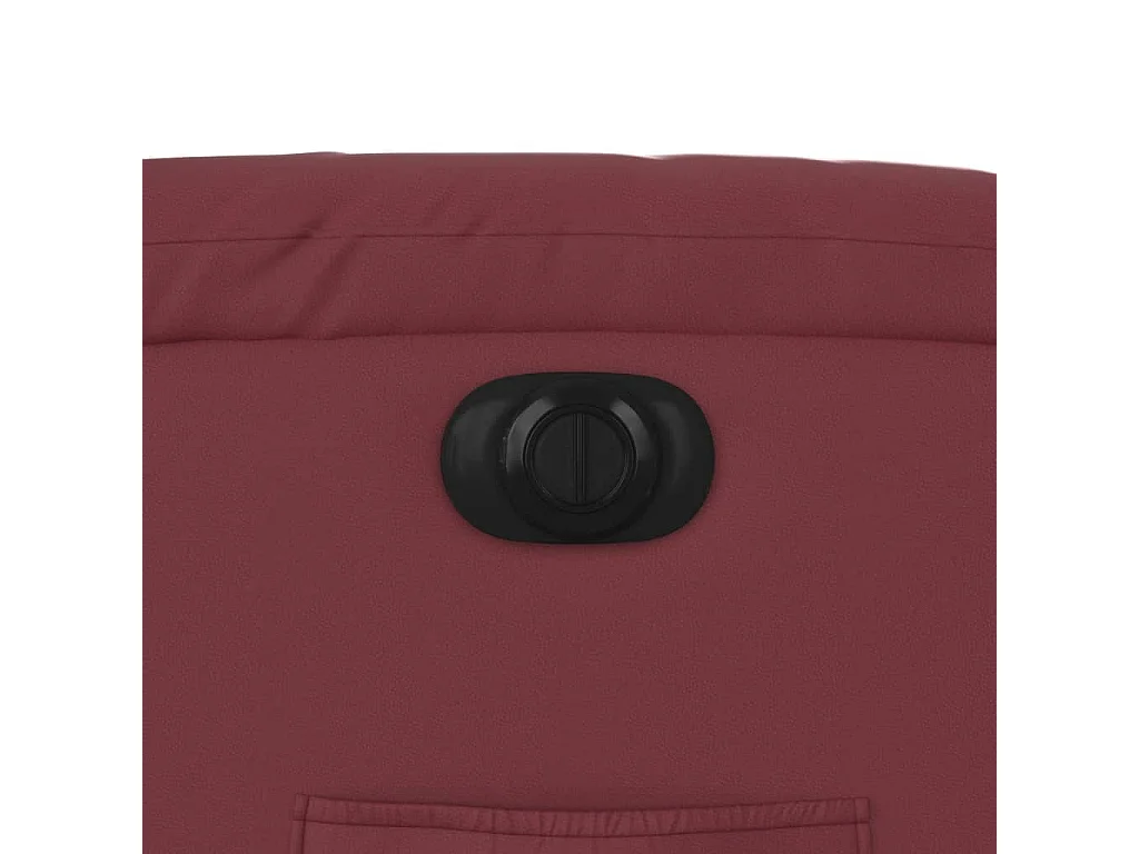 Fauteuil inclinable électrique Rouge bordeaux Similicuir