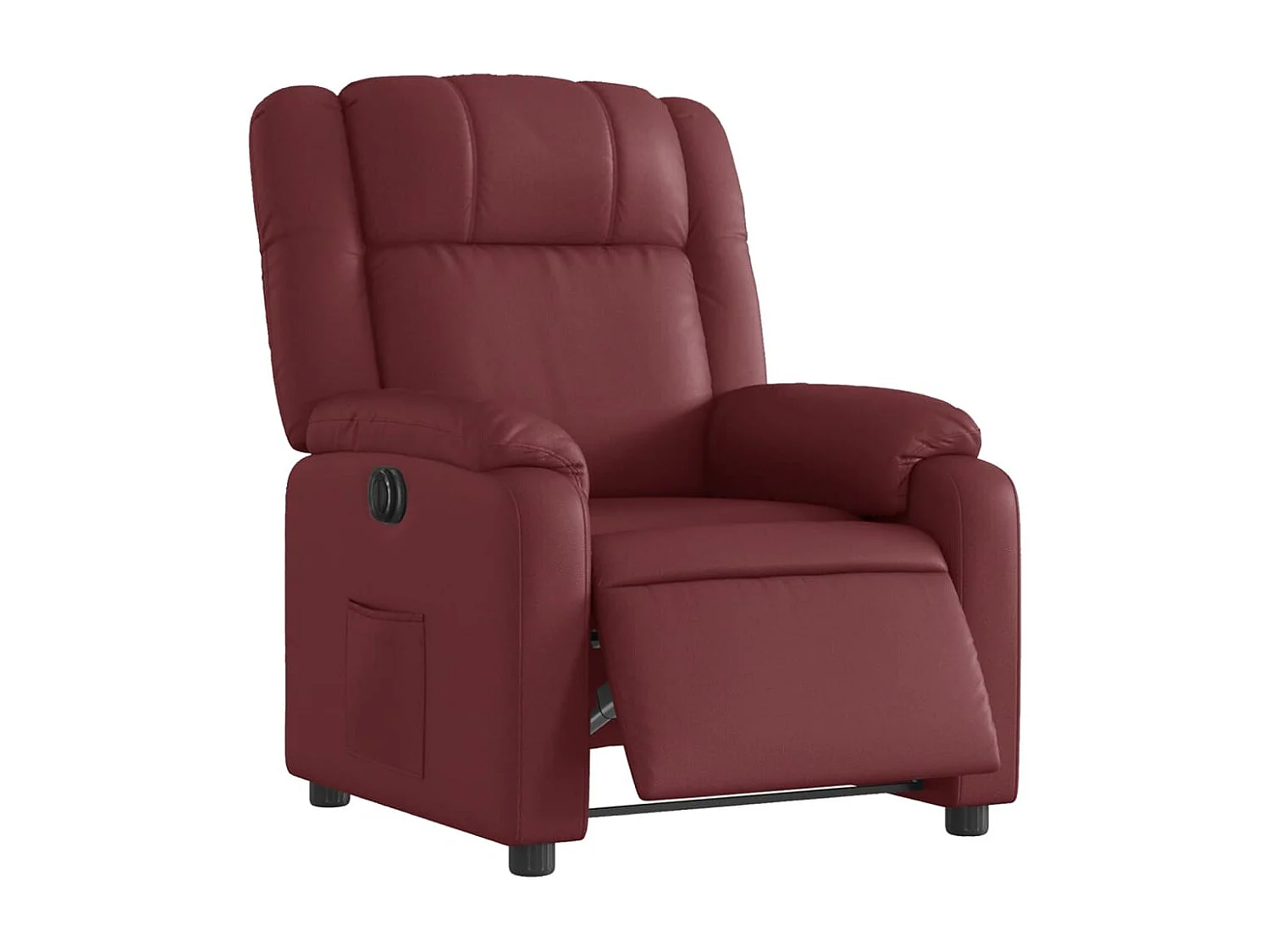 Fauteuil inclinable électrique Rouge bordeaux Similicuir