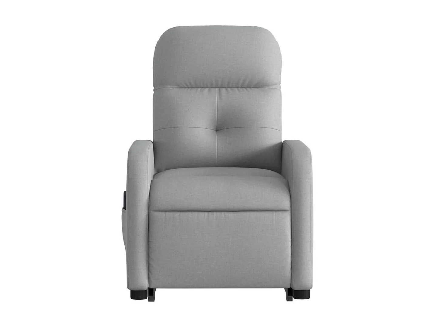 Fauteuil de massage inclinable Gris clair Tissu