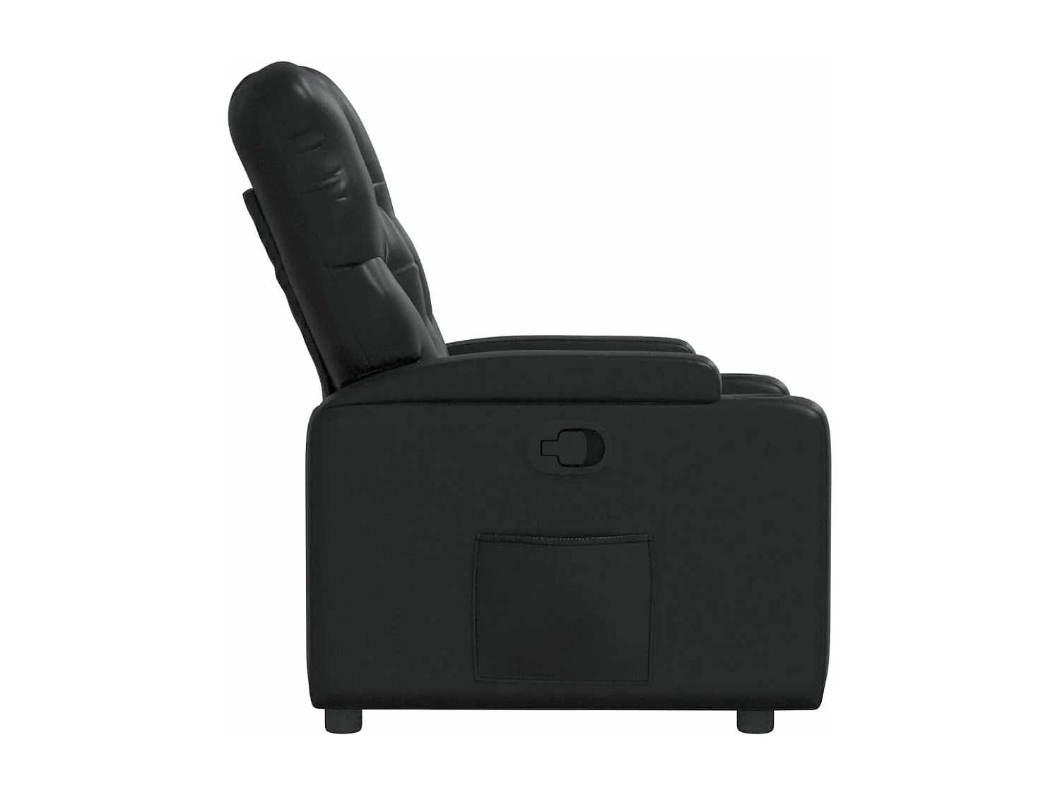 Fauteuil inclinable Noir Similicuir