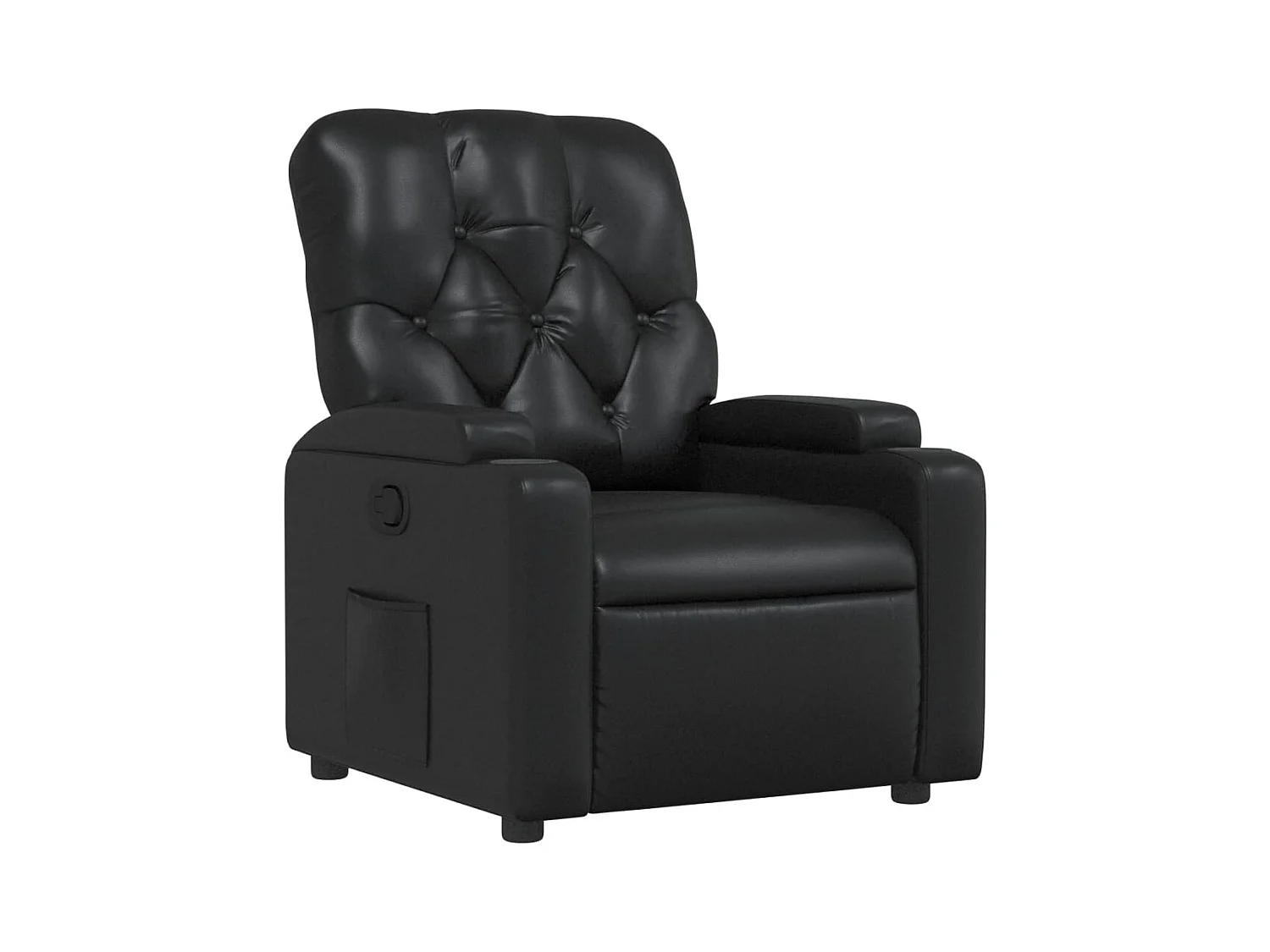 Fauteuil inclinable Noir Similicuir
