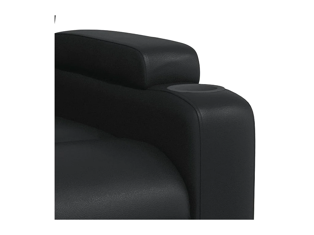 Fauteuil inclinable Noir Similicuir
