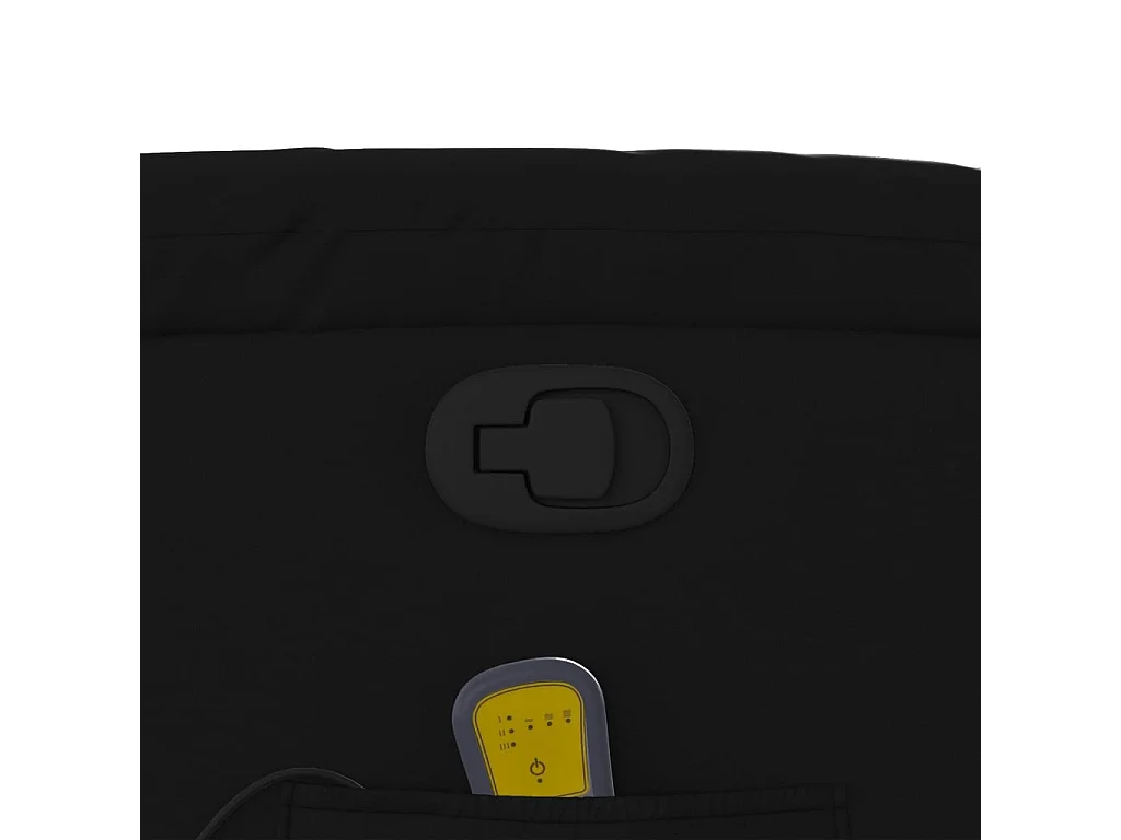 Fauteuil inclinable de massage Noir Similicuir