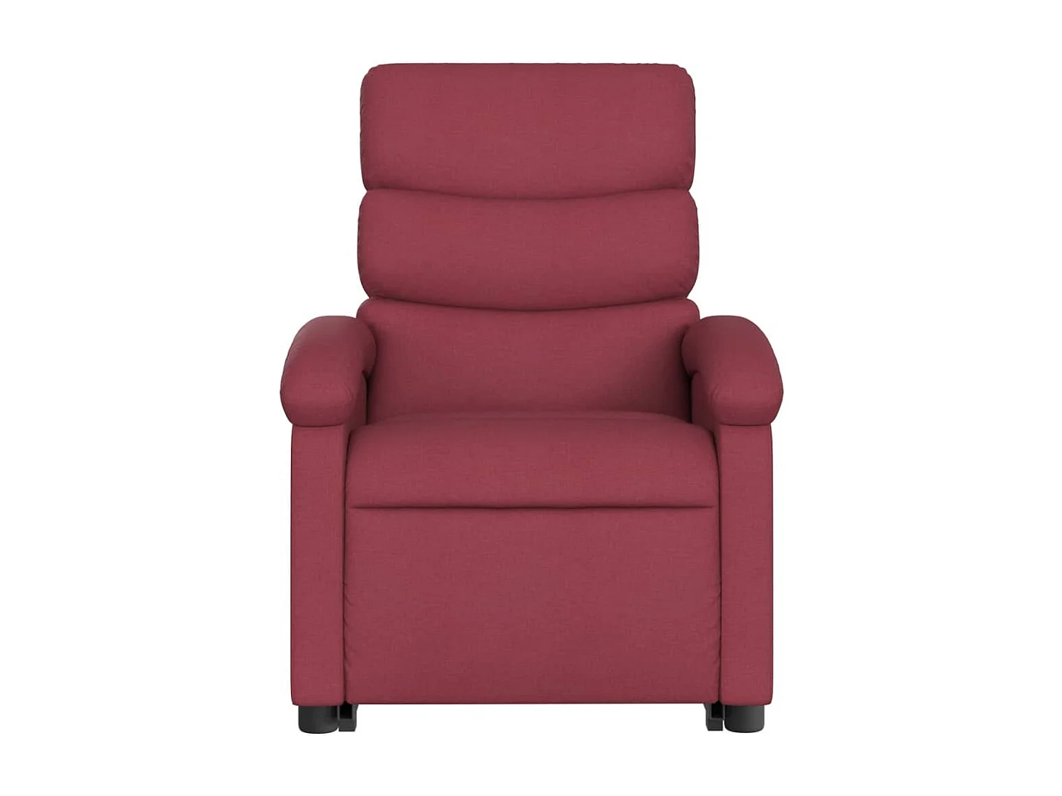 Fauteuil inclinable de massage électrique Rouge bordeaux Tissu