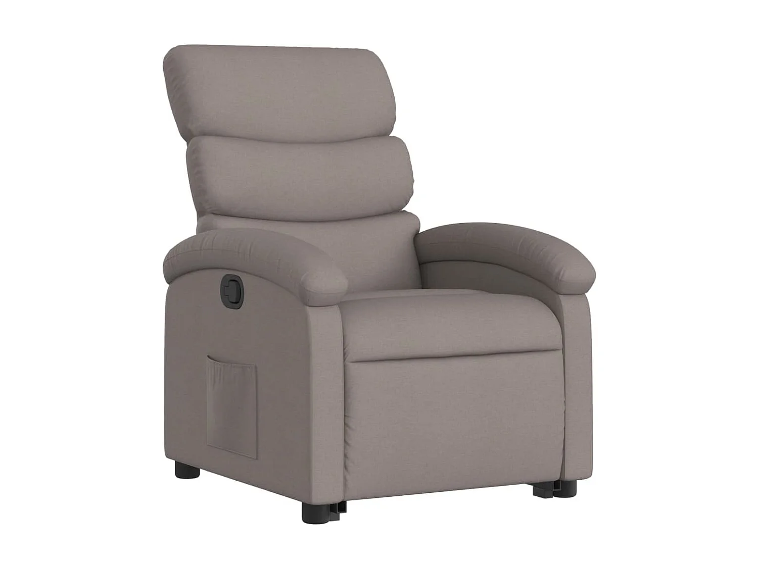Fauteuil inclinable taupe tissu