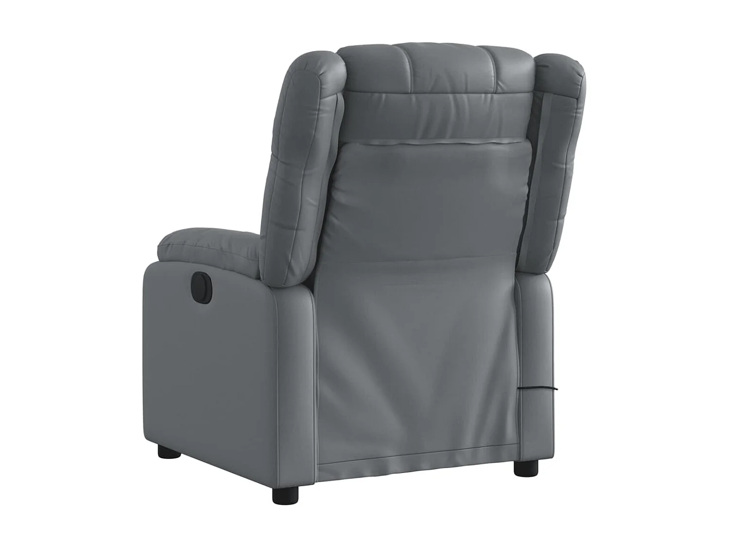 Fauteuil de massage inclinable Gris Similicuir