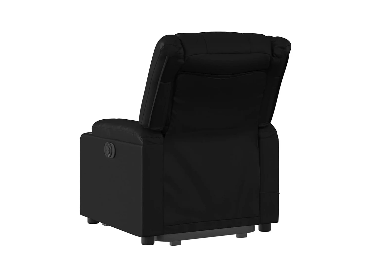 Fauteuil inclinable de massage Noir Similicuir