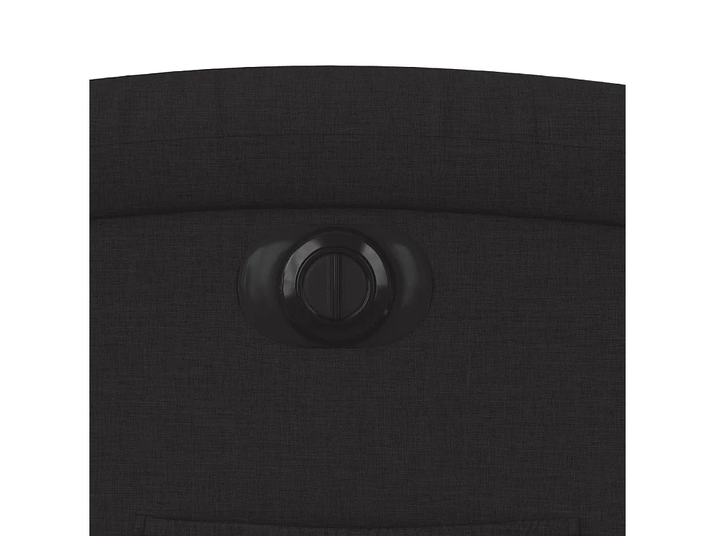 Fauteuil inclinable électrique Noir Tissu
