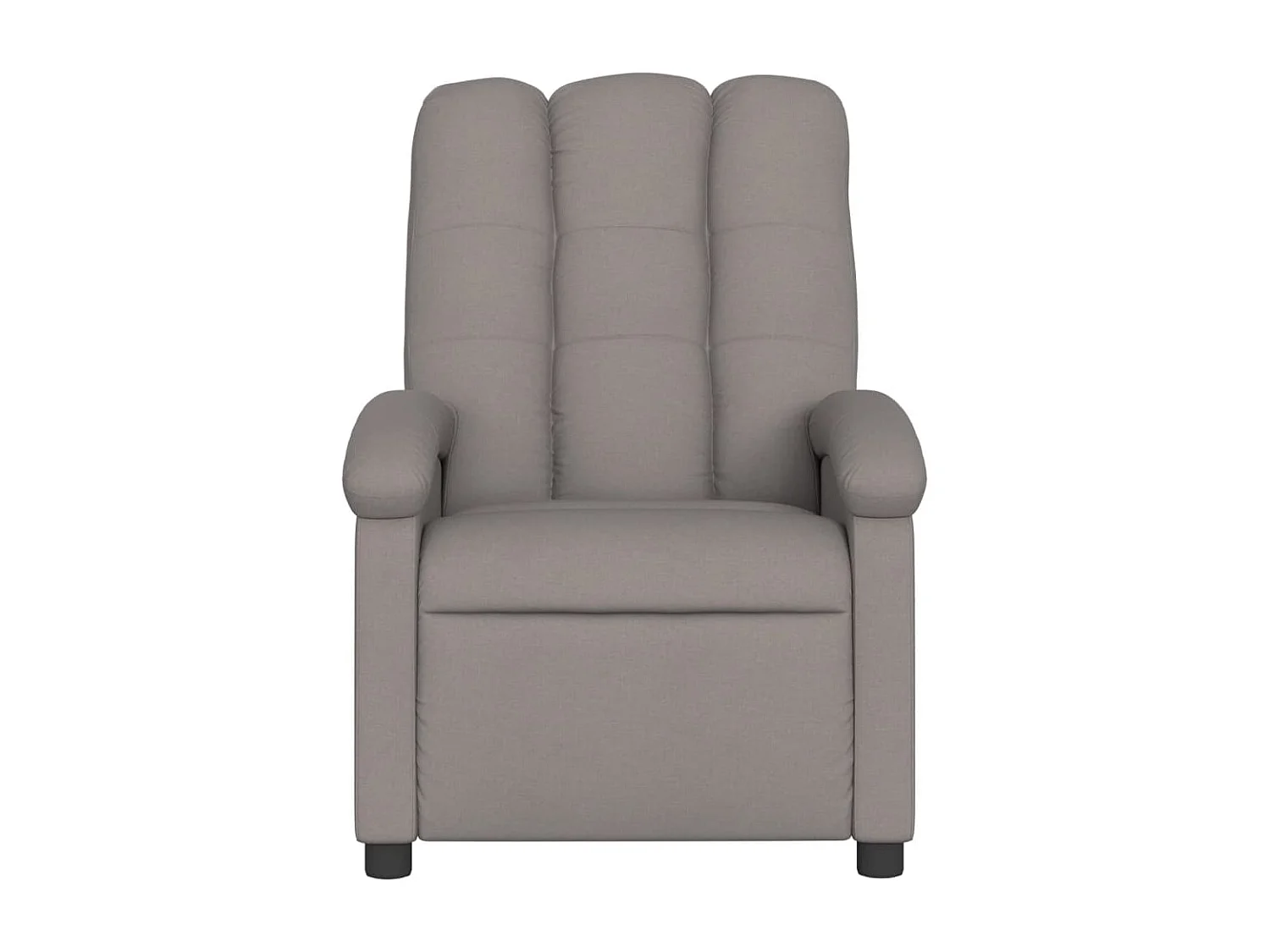 Fauteuil de massage inclinable électrique Taupe Tissu