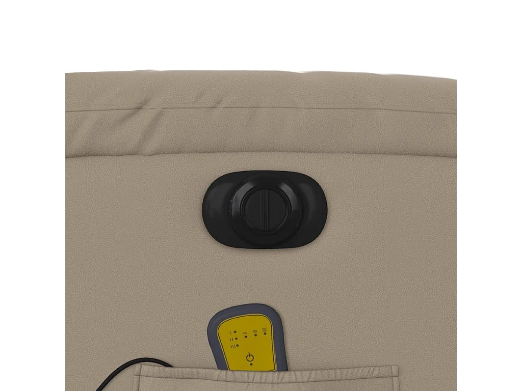 Fauteuil de massage inclinable électrique cappuccino similicuir