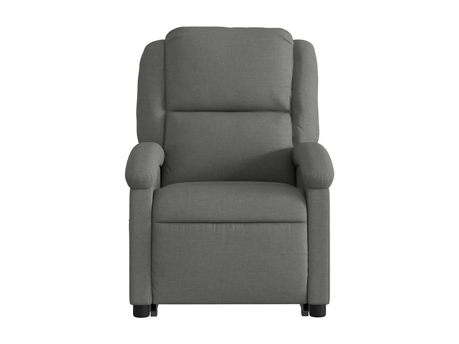 Fauteuil de massage inclinable Gris foncé Tissu