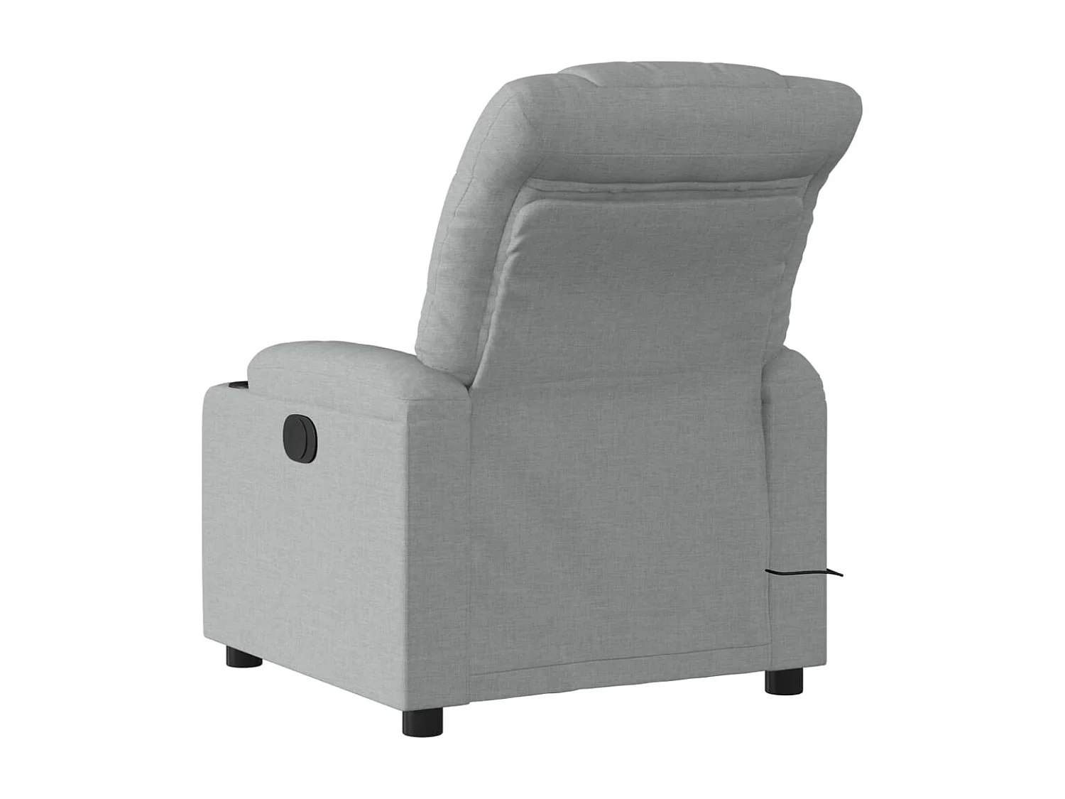 Sillón reclinable de masaje eléctrico tela gris claro