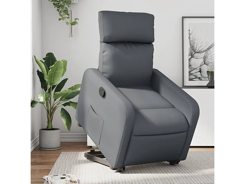 Fauteuil inclinable Gris Similicuir