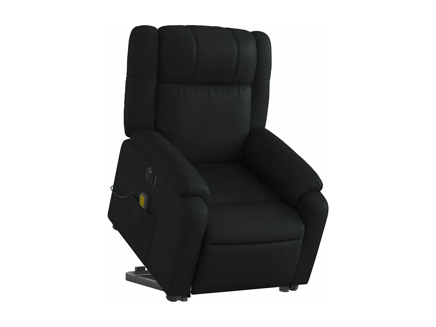 Fauteuil inclinable de massage électrique noir similicuir
