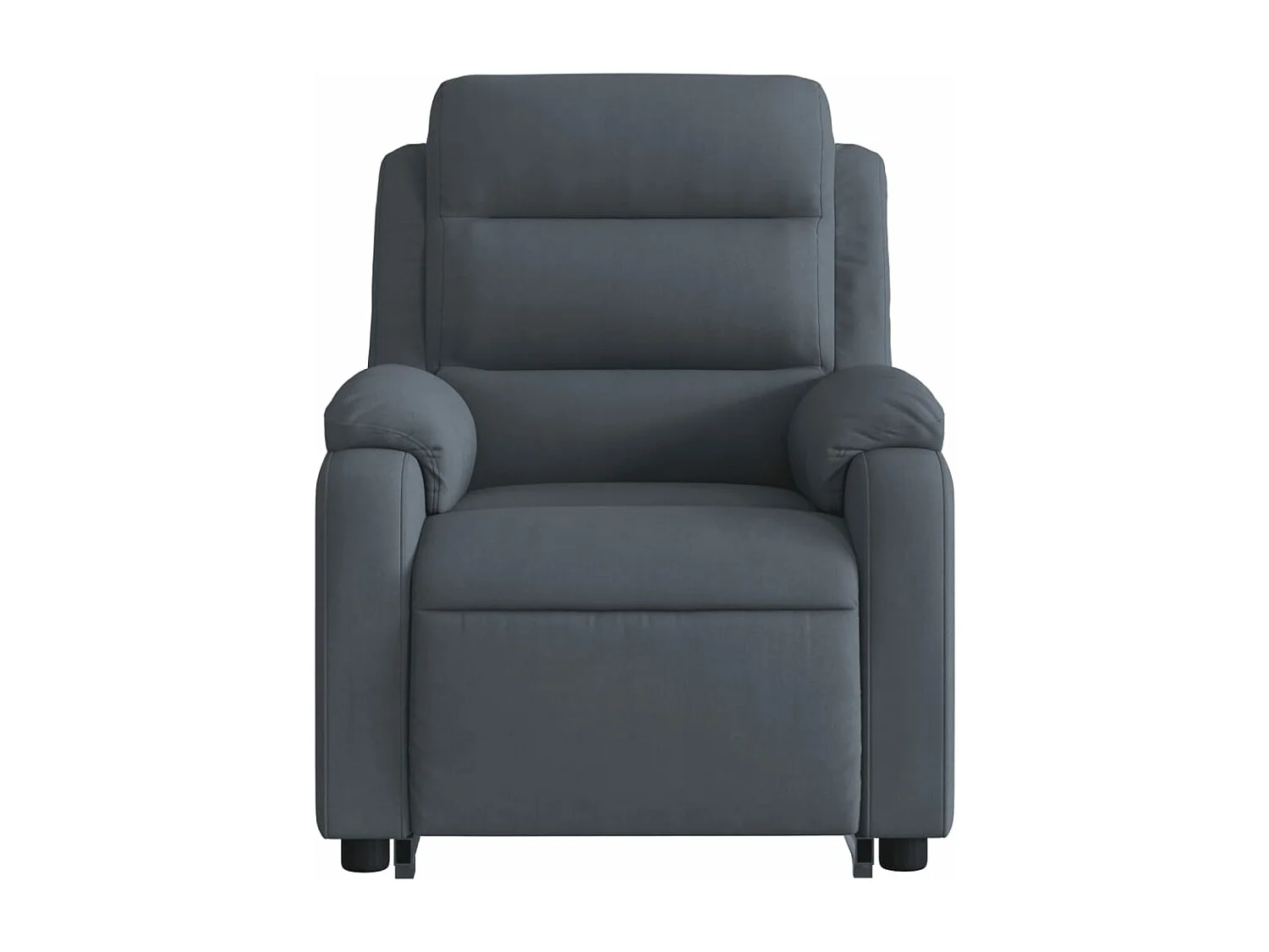 Fauteuil de massage inclinable Gris foncé Velours