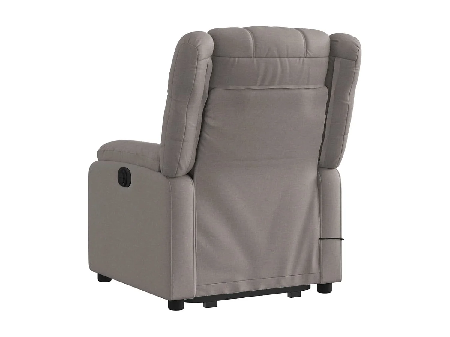 Fauteuil inclinable de massage électrique Taupe Tissu