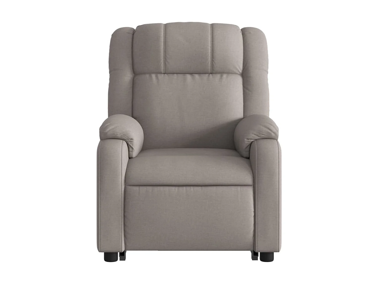 Fauteuil inclinable de massage électrique Taupe Tissu