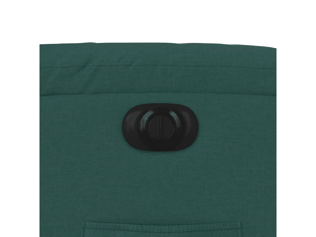 Poltrona elétrica reclinável tecido verde-escuro